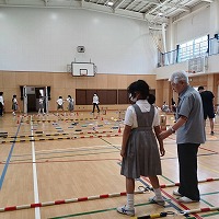アイマスクと白状体験を実施（視覚障がい当事者参加）台東区立東浅草小学校にて　イメージ11