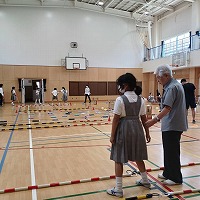 アイマスクと白状体験を実施（視覚障がい当事者参加）台東区立東浅草小学校にて　イメージ11